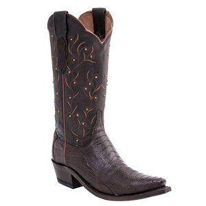 Stunning Luchese Ostrich Cowgirl Boots! EUC 8.5